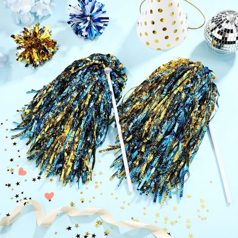 PullCrease 20 Pcs School Spirit Shakers Bulk, Cheerleader Pom Poms for Adults Sports Team Party Dance Football Basketball Volleyball Homecoming Fan Celebration Sporting Event - Image 4